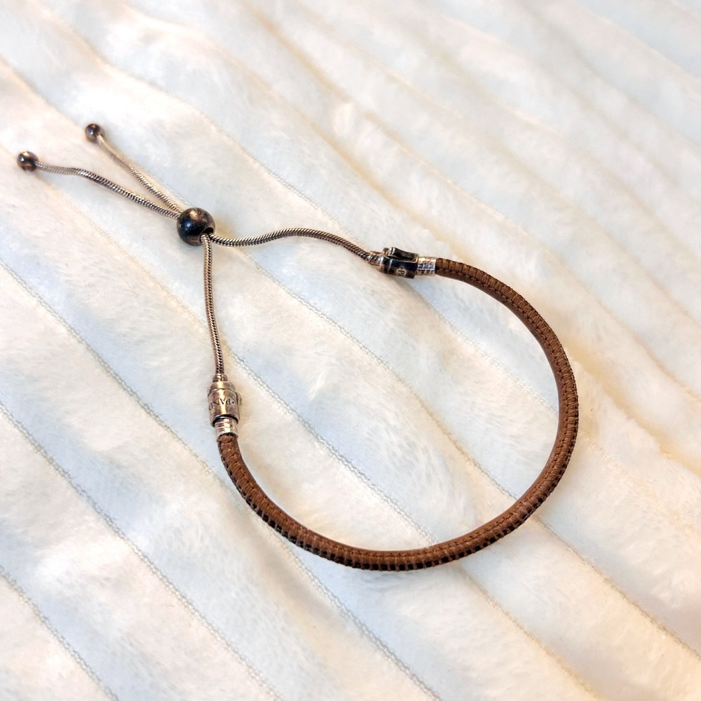 Pandora Leather Adjustable Bracelet